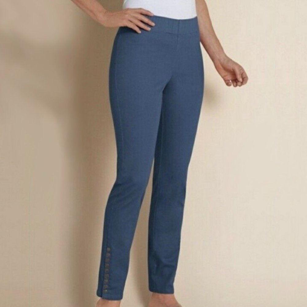 Soft Surroundings Metro Ankle Snap Leggings Size Small